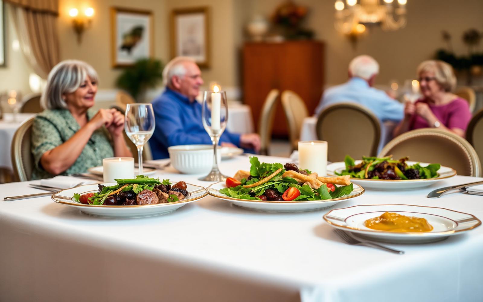Elegant dining service